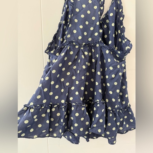 Vintage Victoria Secrets Silk & Rayon Polk-a-Dot Ruffled Camisole, size large. - Picture 5 of 8